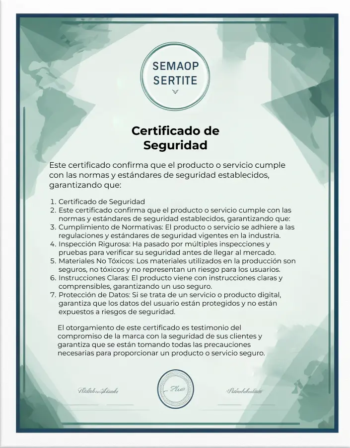 Certificado de seguridad